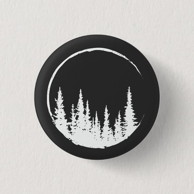 Blumenwaldkreislauf-Baum Liebeswald Baum Button (Vorderseite)