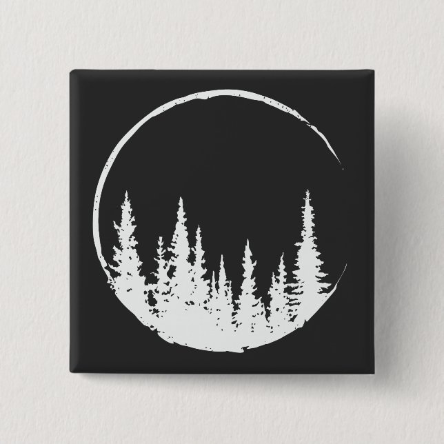 Blumenwaldkreislauf-Baum Liebeswald Baum Button (Vorderseite)