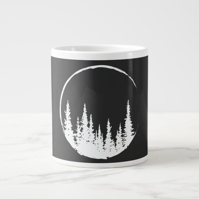 Blumenwaldkreislauf-Baum Liebeswald Baum Jumbo-Tasse (Vorderseite)