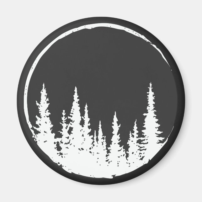 Blumenwaldkreislauf-Baum Liebeswald Baum Magnet (Vorne)