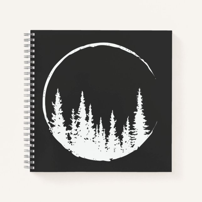 Blumenwaldkreislauf-Baum Liebeswald Baum Notizbuch (Vorderseite)