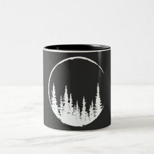 Blumenwaldkreislauf-Baum Liebeswald Baum Zweifarbige Tasse