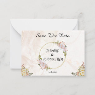 Blumenwasser Blume Hochzeit rot-weiß Mitteilungskarte