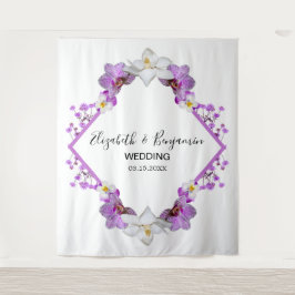 Blumenwasser Hochzeitskabine Foto Hintergrund Wandteppich