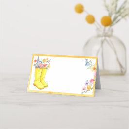 Blumenwasser Kinderdusche Platzkarte - Frühjahr