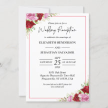 Blumenwasser-Rose Hochzeitsempfang