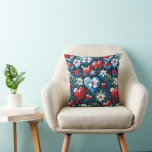 Blumenweihherzen in Rot Blau und Grün
