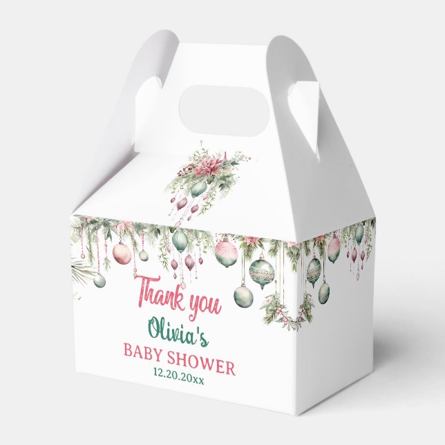 Blumenweihnachtsdusche Gastgeschenk Box Geschenkschachtel (Vorderseite)