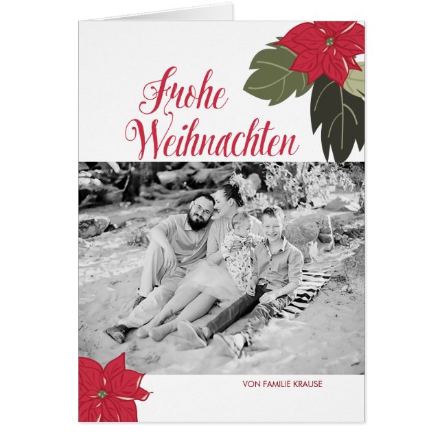 Blumenweihnachtsgruß (Vorne)