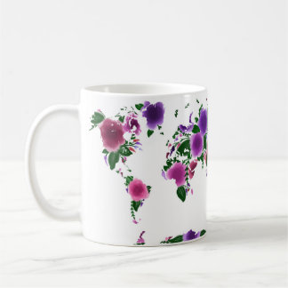 BlumenWeltkarte Kaffeetasse