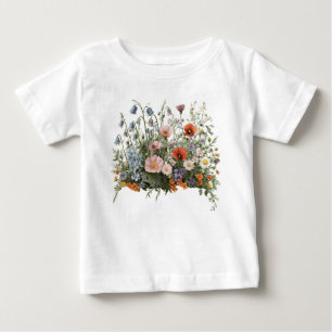 Blumenwiese Botanischer Garten Blumen Baby T-shirt