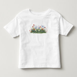 Blumenwiese Botanischer Garten Blumen Kleinkind T-shirt