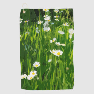 Blumenwiese Golfhandtuch