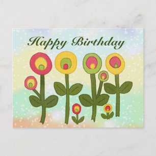 Blumenwiese Postkarte