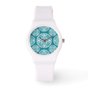 Blumenwinterschneeflocke Armbanduhr