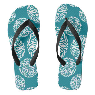 Blumenwinterschneeflocke Flip Flops