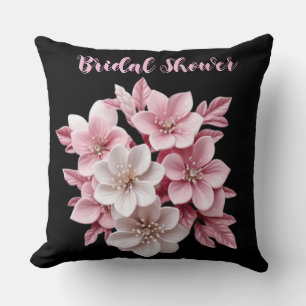 Blumenwirbelkissen - Elegantes Weddin-Brautparty Kissen