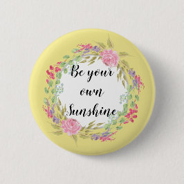 Blumenwreath-kundengerechtes KreisAbzeichen Button