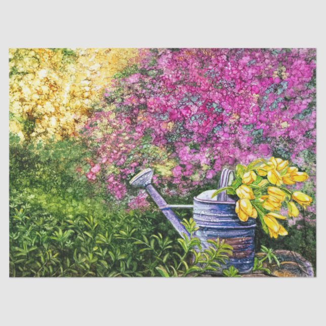 Blumenzapier Seidenpapier (Vorderseite)