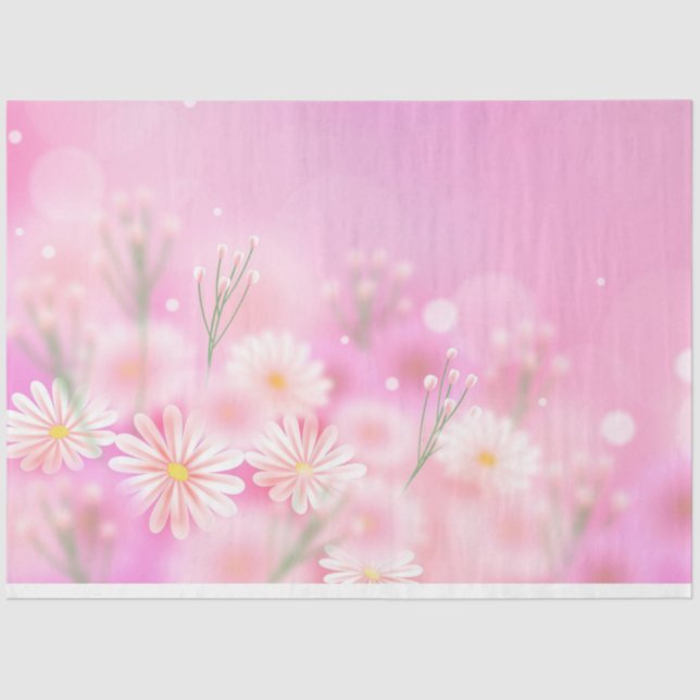 Blumenzapier Seidenpapier (Vorderseite)