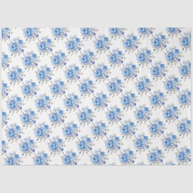 Blumenzapier Seidenpapier (Vorderseite)