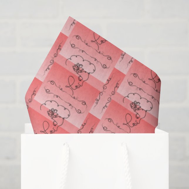 Blumenzapier Seidenpapier (Geschenktüte)