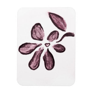 Blumenzeichnung Magnet