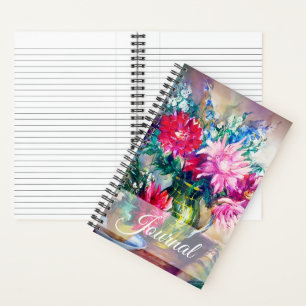 Blumenzeitschrift Notizbuch