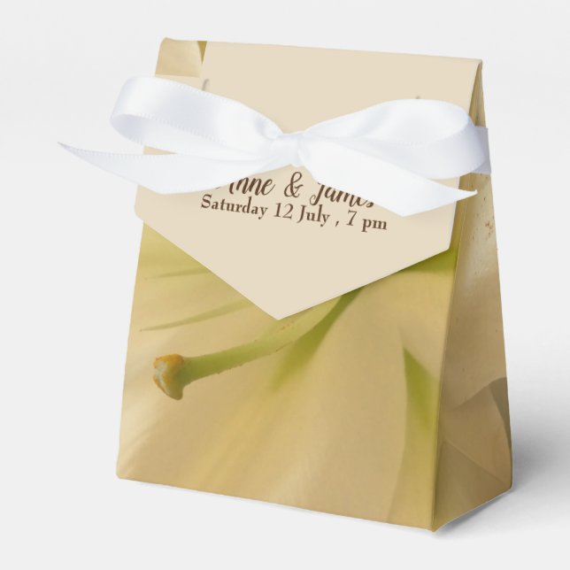 Blumenzellenboxen Gastgeschenk Hochzeit Geschenkschachtel (Vorderseite)