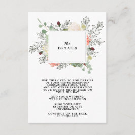 Blumenzettel Begleitkarte