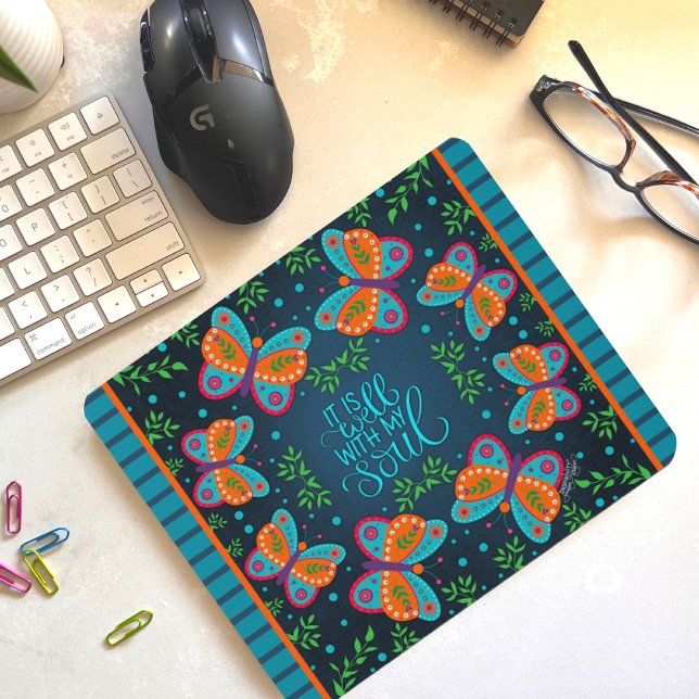 Blumenzettel für Butterfly-Soul Mousepad (Von Creator hochgeladen)