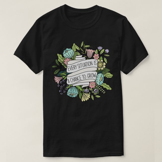 Blumenzettel T-Shirt (Design vorne)