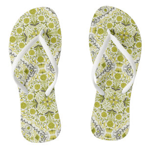 Blumenziegel in grün flip flops