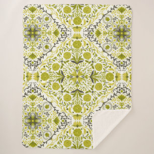 Blumenziegel in grün sherpadecke