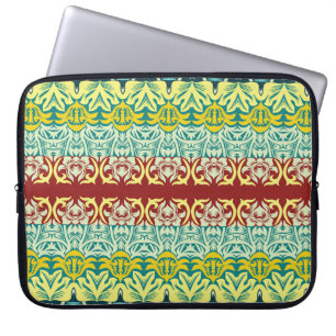 Blumenzierkunst: Nahtloses Vintages Design Laptopschutzhülle