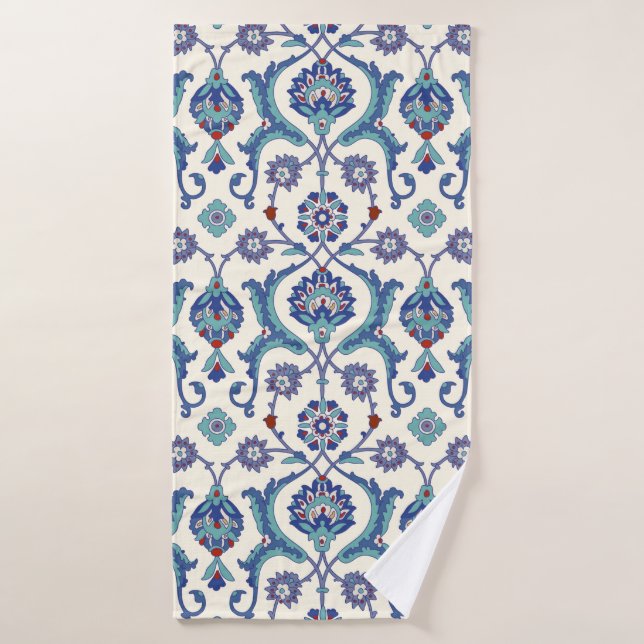 Blumenziermuster. Traditionelle arabische Naht Badehandtuch (Badehandtuch)