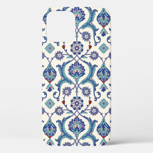 Blumenziermuster. Traditionelle arabische Naht Case-Mate iPhone Hülle (Rückseite)