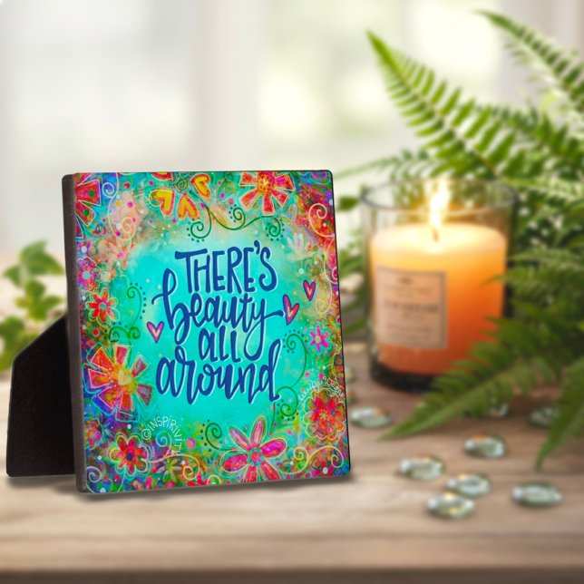 Blumenzitat Inspiration Fotoplatte (Von Creator hochgeladen)