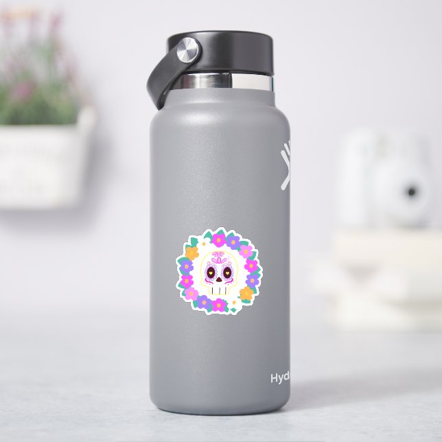 Blumenzucker-Blume Aufkleber (HydroFlask)