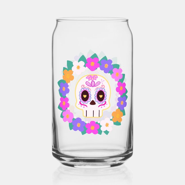 Blumenzucker-Blume Dosenglas (Rückseite)