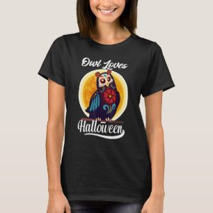 Blumenzucker-Schädel-Lieben Halloween T-Shirt