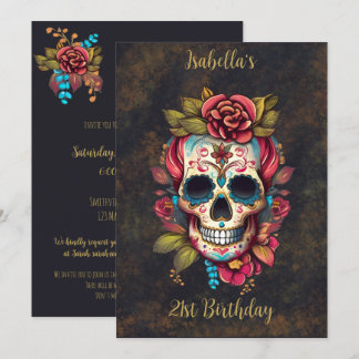 Blumenzuckercreme Süße 16 Geburtstag Einladung