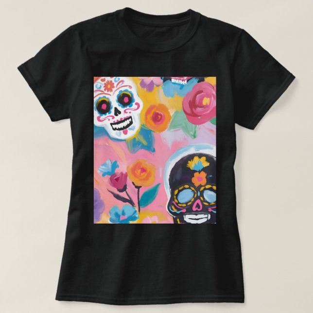Blumenzuckerfarbe T-Shirt (Design vorne)