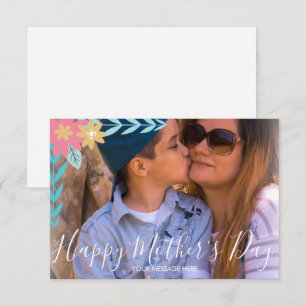 Blumenzweige Greenery Happy Mother Day Card Karte