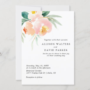 Blumenzwiebelflorkarten für Hochzeiten von Fußgäng Einladung