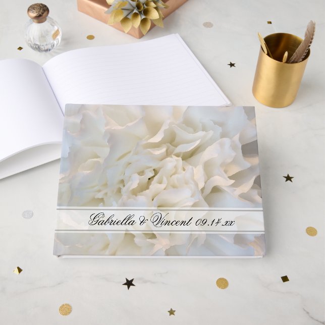 Blumenzwiebelhochzeit Gästebuch (Vorderseite Offen)