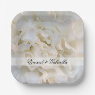 Blumenzwiebelhochzeit Pappteller