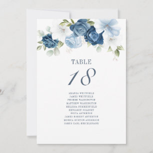 Blumenzwiebelkarte Tischnummer 18