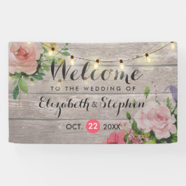 Blumenzwiebelleuchten Hochzeitswillingsbanner Banner