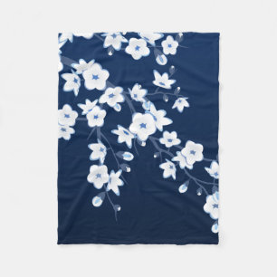 Blumenzwiebeln Blau Weiß Fleecedecke